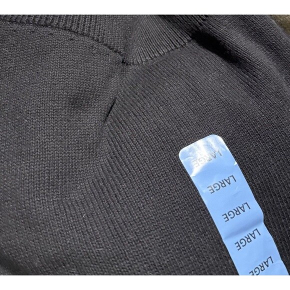 NWT Vince Camuto Women's Game Day Crewneck Sweater Size Large Black - Picture 6 of 9